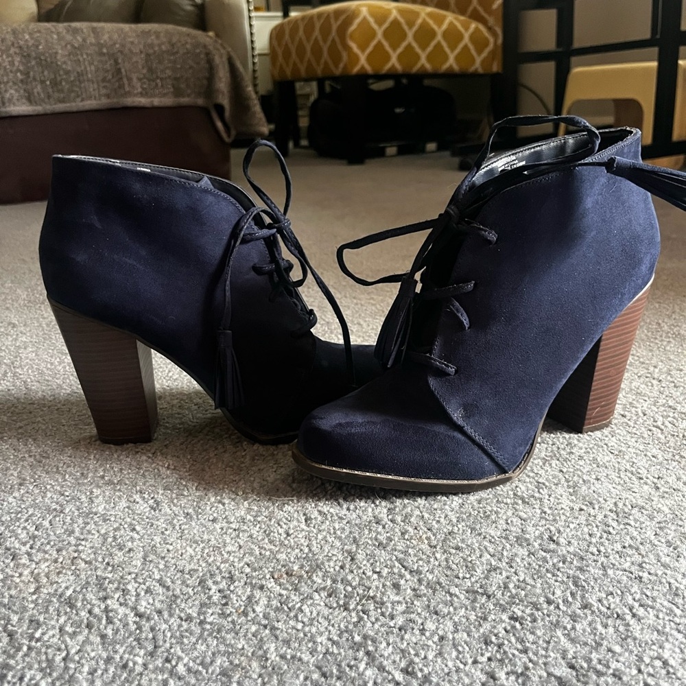 Just Fab Women's Navy Ankle Boots